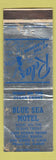 Matchbook Cover - Blue Sea Motel San Diego CA Girlie WORN