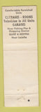 Matchbook Cover - Blue Sea Motel San Diego CA Girlie WORN