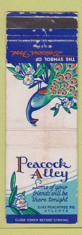 Matchbook Cover - Peacock Alley Atlanta GA WORN