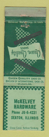 Matchbook Cover - McKelvey Hardware Seaton IL WEAR