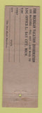 Matchbook Cover - Michigan MI Tourism Bay City MI