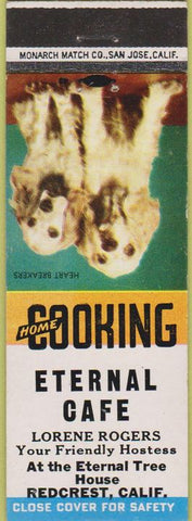Matchbook Cover - Eternal Cafe Redcrest CA