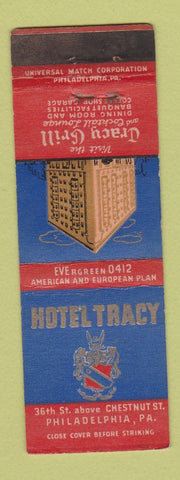 Matchbook Cover - Hotle Tracy Philadelphia PA WEAR