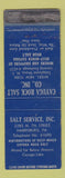 Matchbook Cover - Cayuga Rock Salt Myers NY Harrisburg PA WORN