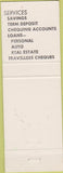 Matchbook Cover - Prince George Credit Union Prince George BC
