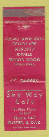 Matchbook Cover - Sky Way Cafe Custer SD WEAR