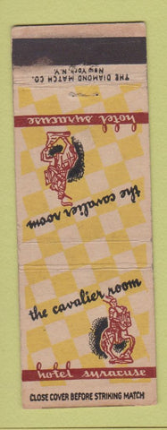 Matchbook Cover - Hotel Syracuse NY Cavalier Room WEAR
