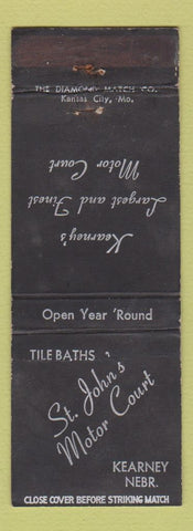 Matchbook Cover - St John's Motor Court Kearney NE