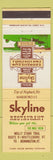 Matchbook Cover - Skyline Restaurant Brattleboro VT
