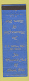 Matchbook Cover - The Masonic Club of Akron OH