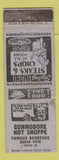 Matchbook Cover - Commodore Hot Shoppe BBQ Ocean View WEAR