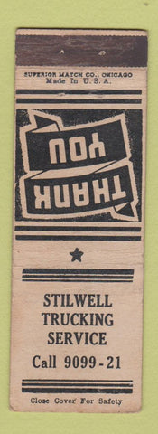 Matchbook Cover - Stilwell Trucking Service