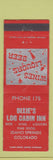 Matchbook Cover - Dixie's Log Cabin Inn Idaho Springs Colorado