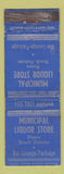 Matchbook Cover - Municipal Liquor Store Pierre SD ADVANCE WEAR