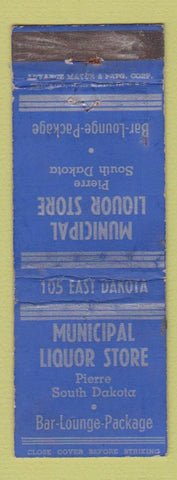 Matchbook Cover - Municipal Liquor Store Pierre SD ADVANCE WEAR