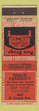 Matchbook Cover - Riback Pharmacy ARROW WEAR