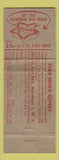 Matchbook Cover - Jello Desert man on scale Star Mold Offer