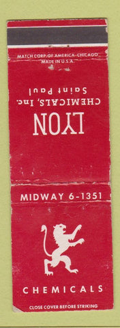 Matchbook Cover - Lyon Chemicals St Paul MN WEAR