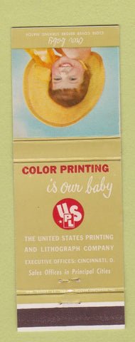 Matchbook Cover - US Printing Lithograph Cincinnati OH