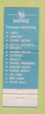 Matchbook Cover - US Printing Lithograph Cincinnati OH