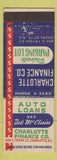 Matchbook Cover - Bob McClain Charlotte Finance NC Loans