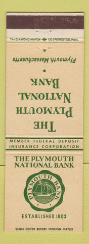 Matchbook Cover - Plymouth National Bank MA