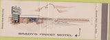 Matchbook Cover - Plateau Motel Restaurant Brady TX