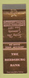 Matchbook Cover - Reedsburg Bank WI