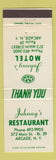 Matchbook Cover - Johnny's Motel Restaurant Arcade NY