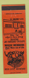 Matchbook Cover - Moose Lodge Reed City MI