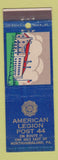 Matchbook Cover - American Legion Northumberland PA