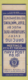 Matchbook Cover - American Legion Portland OR SAMPLE