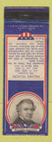 Matchbook Cover - 1930's Diamond Presidents Millard Fillmore