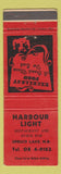 Matchbook Cover - Harbour Light Spruce Lake NB