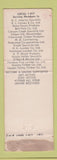 Matchbook Cover - IWA Woodworkers Union Salmon Arm BC WEAR