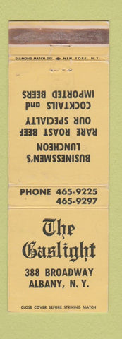 Matchbook Cover - The Gaslight Albany NY WEAR