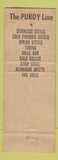 Matchbook Cover - AR Purdy Steel Aluminum Lyndhurst NJ WEAR