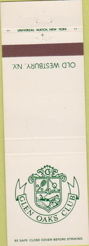 Matchbook Cover - Glen Oaks Club Old Westbury NY
