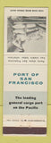 Matchbook Cover - Port of San Francisco CA
