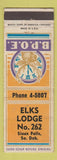 Matchbook Cover - Elks Lodge Sioux Falls SD