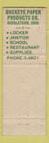 Matchbook Cover - Buckeye Paper Products Middletown OH