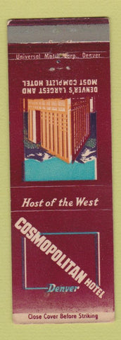 Matchbook Cover - Cosmopolitan Hotel Denver Colorado