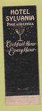 Matchbook Cover - Hotel Sylvania Philadelphia PA