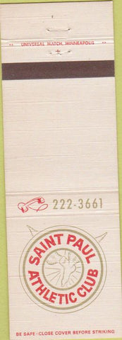 Matchbook Cover - Saint Paul Athletic Club MN
