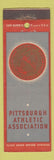Matchbook Cover - Pittsburgh Athletic Club PA