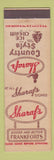 Matchbook Cover - Sharaf's Hot Dogs Ice Cream