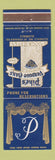 Matchbook Cover - Pike's Verdugo Oaks Glendale CA