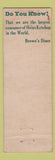 Matchbook Cover - Brown's Diner West Reading PA Federal