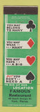 Matchbook Cover - Famous Restaurant York PA