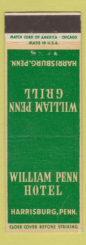 Matchbook Cover - William Penn Grill Harrisburg PA WEAR